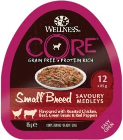 Wellness Core Small Breed Savoury Medley Chicken & Beef Wet Dog Food - 12 X 85g